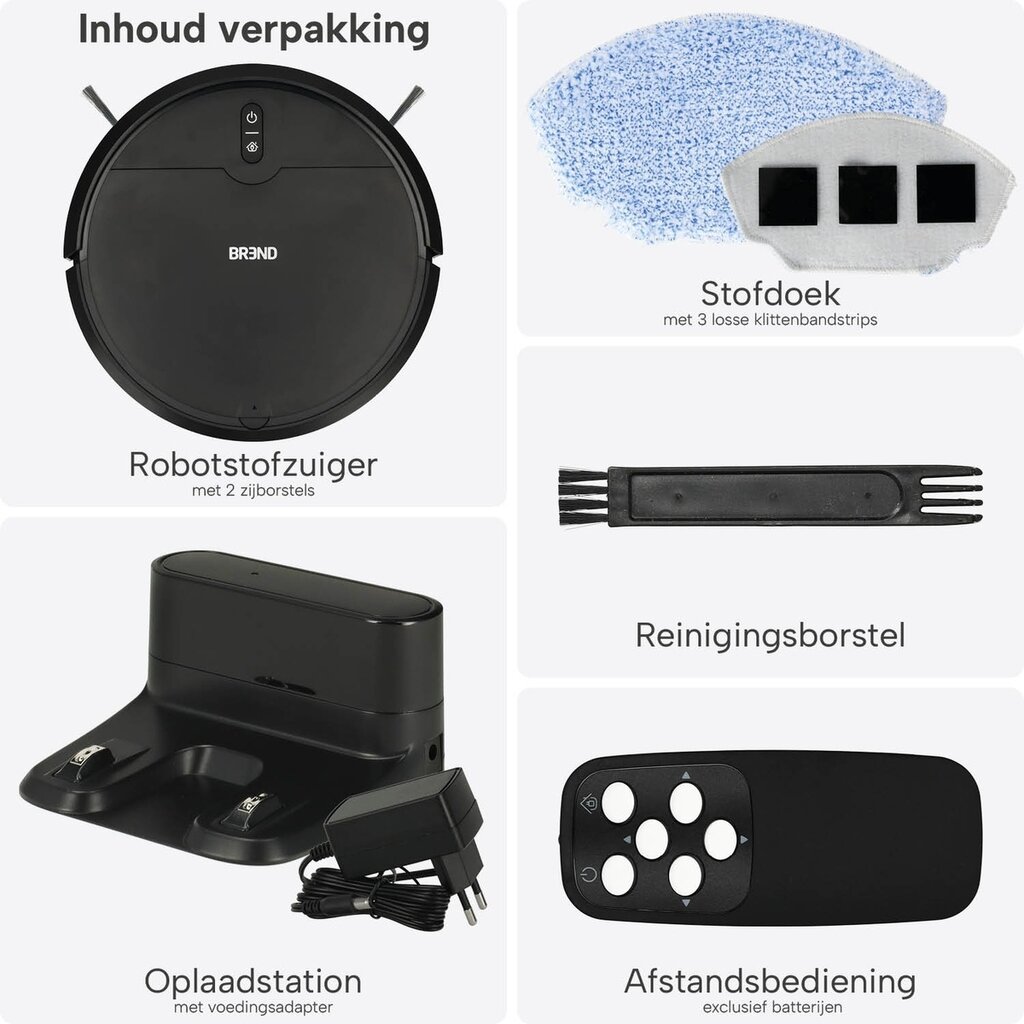 BREND BREND BR-2251 Robotstofzuiger met Automatisch Oplaadstation - 80 Minuten