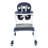 Children's chair adjustable - foldable - with playset - blue