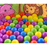 Ball pit balls 1000 pieces 7cm, red, green, purple, pink, yellow, blue