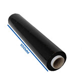 Handroll stretch film - black - 20 micron x 500mm x 300m