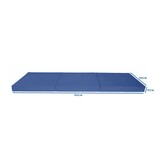 Gästmadras Navy Blue - hopfällbar madrass - 195x80x15 cm - campingmadrass