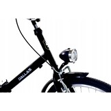 Hopfällbar cykel - 24 tum - utan växlar - svart