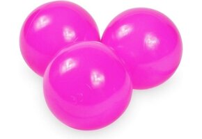 Lyserøde boldbadbolde (70mm) 100 stk.