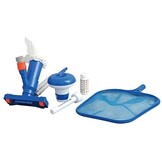 Jilong pool cleaning set - test strip and brush with net
