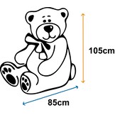 Large Teddy Bear - I love you - Soft - Brown