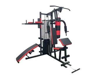 Power station - home gym - with 68 kg weight - and punching bag