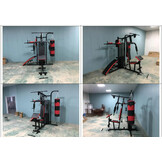 Power station - home gym - with 68 kg weight - and punching bag