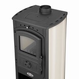 Vedspis - stål - fristående - 10KW