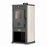 Vedspis - stål - fristående - 10KW