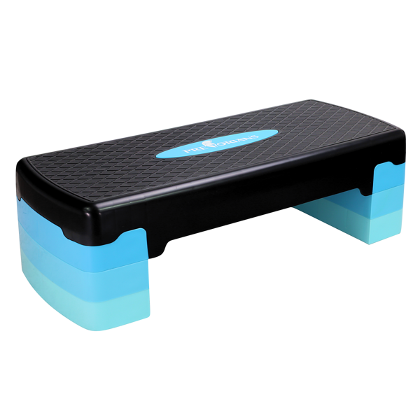 Aerobic step blue - 3 height levels - 67x27 cm