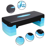 Aerobic step blue - 3 height levels - 67x27 cm