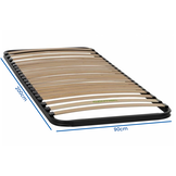 Slatted Base 90x200 - Bed Base in Metal Frame 49x30 mm - 27 Slats