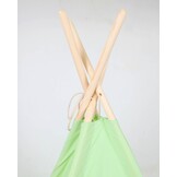 Tipi tent - play tent with floor mat and cushions - green