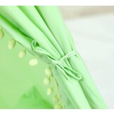 Tipi tent - play tent with floor mat and cushions - green