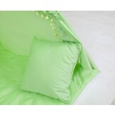 Tipi tent - play tent with floor mat and cushions - green