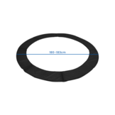 Trampolin skyddskant - svart - 180 cm