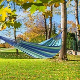 Hammock - 2 person - 220x150 cm - blue green