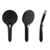 Shower set - with Shower Mixer Tap - and Rain Shower - Black