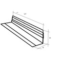 Folding Bed Rail - Fall Protection - Spruce 127x40x30cm