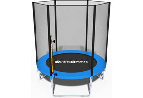 Trampoline - 183 cm - with safety net - blue