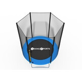 Trampolin - 183 cm - med sikkerhedsnet - blå