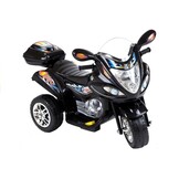 Electric remote-controlled tricycle black