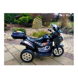 Electric remote-controlled tricycle black