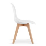 Dining Chairs KITO - set of 4 dining table chairs - white