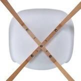 Dining Chairs KITO - set of 4 dining table chairs - white