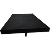 Guest mattress - camping mattress - travel mattress - foldable mattress - 120 x 200 x 10 - black