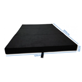 Overnattingsmadras - campingmadras - rejsemadras - foldbar madras - 120 x 200 x 10 - sort