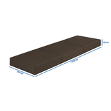 Foldbar madras - 195x65x10 cm - campingmadras