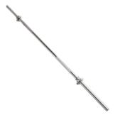 Hantelstång för vikter - rak - 165 cm bred - med skruvklämmor - 25 mm diameter