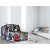 Luxury guest mattress - London - camping mattress - travel mattress - foldable mattress - 200 x 70 x 15 - with pillows