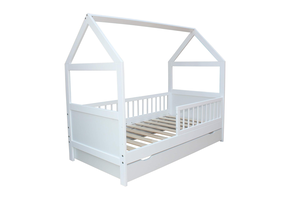 Sängskåp för småbarn - 140 x 70 cm - massivt furuträ