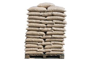 Halv pall träpellets - 34 påsar - 525 kg - bio