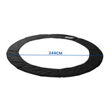 Trampoline edge cover - 244 cm diameter - black