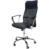 Office Chair - Ventilated Backrest - Black - Adjustable