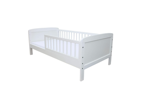 Toddler bed - White - 160x70cm - including slatted bed base