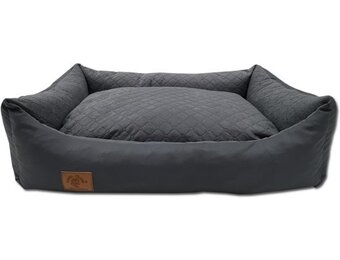 Hundsbädd antracit 100x70 cm - tvättbar hundkudde - vattentät hundbädd