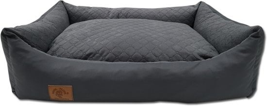 Hundekurv antracit 100x70 cm - vaskbar hundepude - vandtæt hundeseng