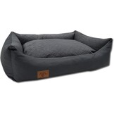 Hundekurv antracit 100x70 cm - vaskbar hundepude - vandtæt hundeseng
