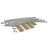 Trampolin regnbue 244 cm - med sikkerhedsnet - op til 110 kg