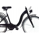 Hopfällbar cykel Swan - 24 tum - 6 växlar - svart