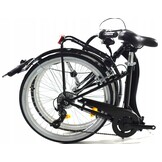 Hopfällbar cykel Swan - 24 tum - 6 växlar - svart