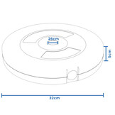 Hantelskiva viktsats 20 kg - 26 mm diameter - 8x 2,5 kg