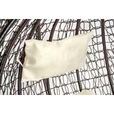 Hanging Chair - Egg Chair - with Stand - Brown-Cream - up to 125 kg