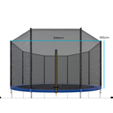 Trampolin net 244 cm kantlængde