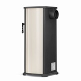 Vedkamin - stål - fristående - 8,5 KW - gjutjärn