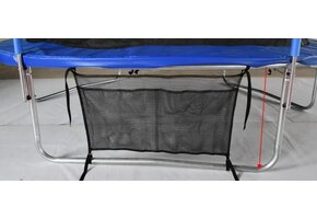 Skotøjspose til trampoliner 90x45 cm sort